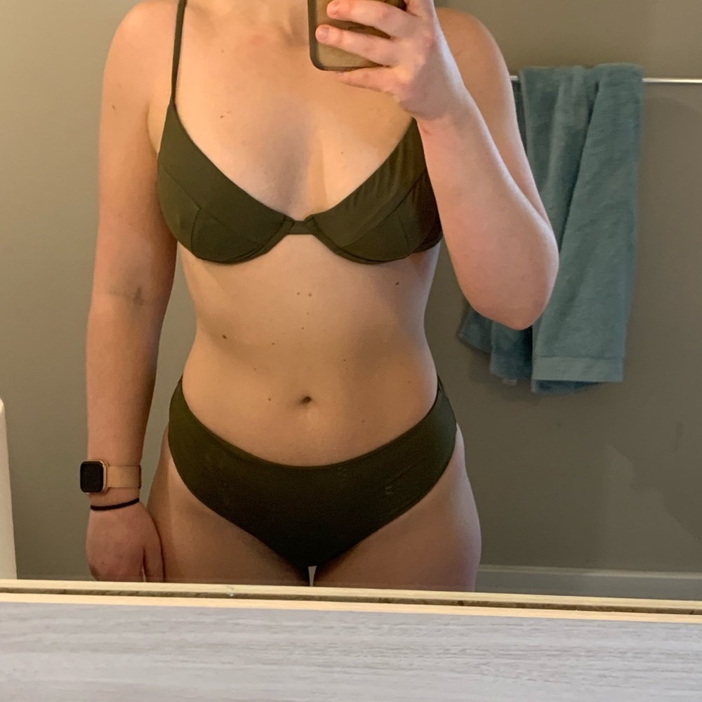 Olive Green Bikini Set